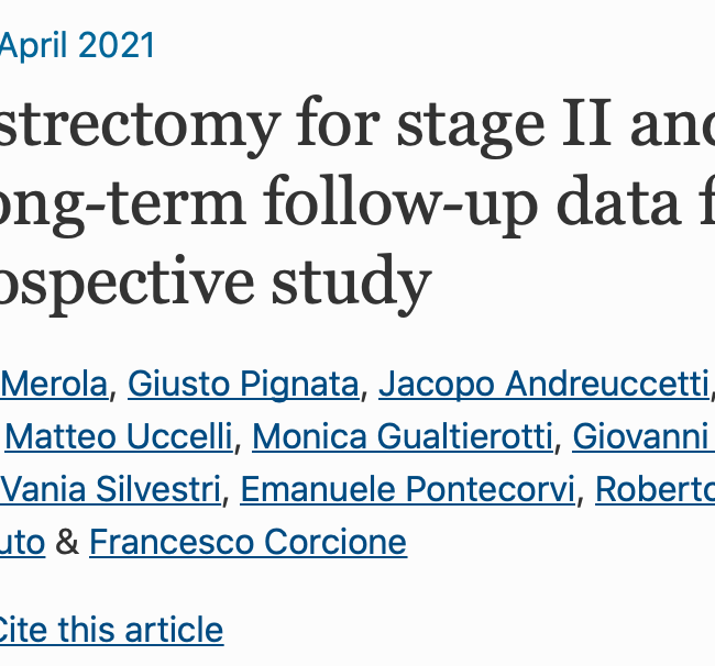 Laparoscopic gastrectomy